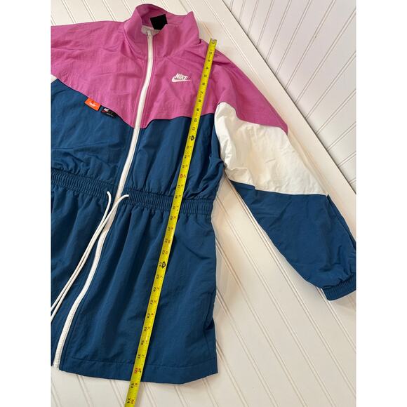 Nike Women's Icon Clash Pink Teal White Track Jacket Windbreaker Full Zip Size S - Picture 5 of 8